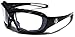 Oversized Choppers Men's Sport Padded Motorcycle Bikers Sunglasses, Black | Clear, One size fits most