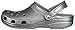 Crocs Unisex Classic Sparkly Clogs | Metallic and Glitter Shoes for Women, Gunmetal, 9 US