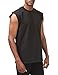 Pro Club Men's Heavyweight Sleeveless Muscle T-Shirt, Black, Large