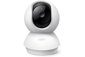 TP-Link Tapo C200, Camera de Segurança Wi-Fi 360º, 1080p Full HD, Visão Noturna, Audio de duas vias, Detecção de Movimentos, Trabalha com Alexa, 512G de Armazenamento Local, Armazenamento na Nuvem
