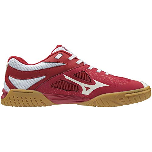 MIZUNO Table Tennis Shoes WAVE MEDAL 6 White Black Red 81GA1915 US7