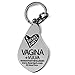 I Heart Guts Vajayjay Keychain – Hooray for the Va-Jay-Jay - Feminine Wellness Gift, Body Positivity Support, Funny Anatomy Keychain for Women’s Health & Self-Care