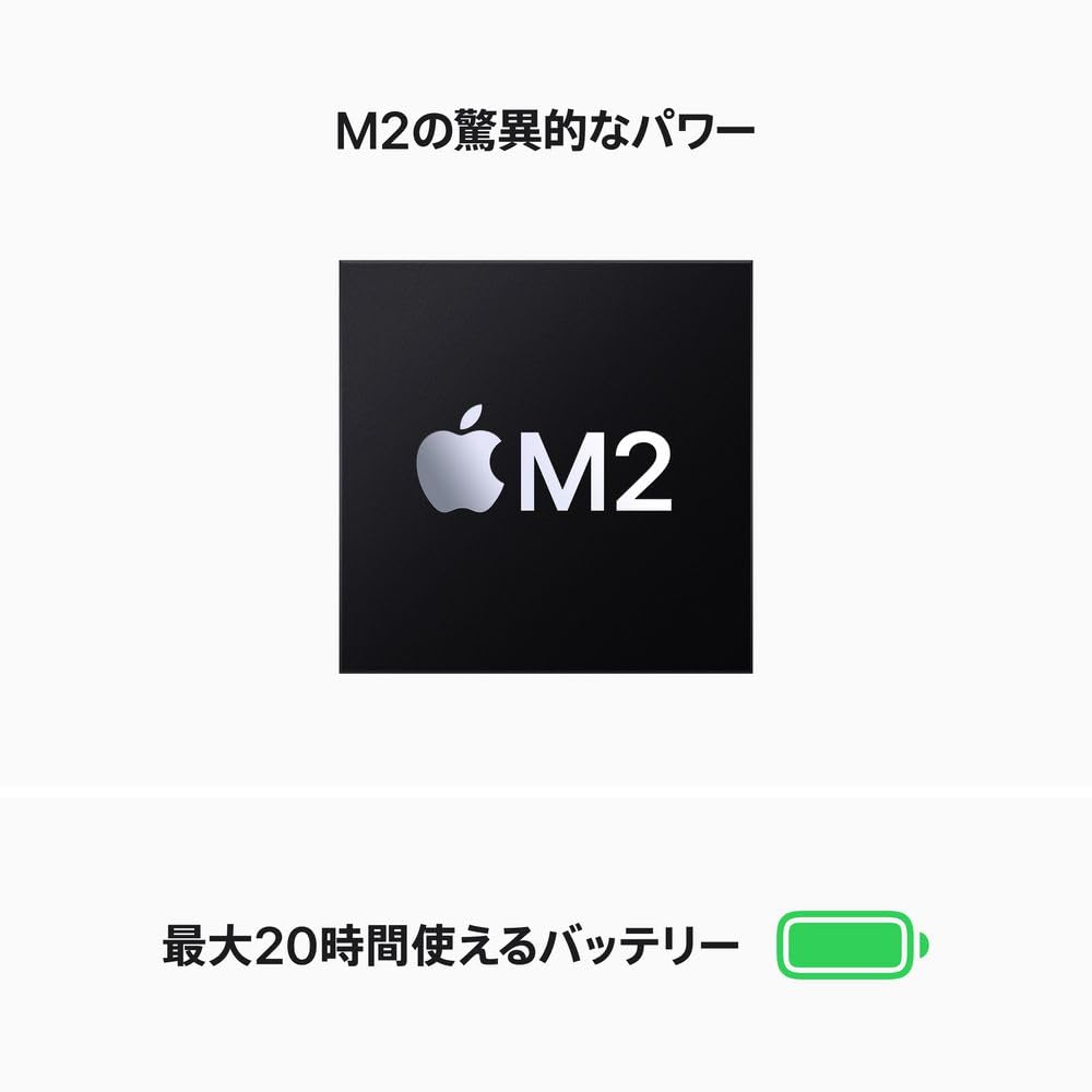 Apple 2022 13インチMacBook Pro: 8コアCPUと10コアGPUを搭載したApple M2チップ, US Keyboard, 1TB SSD - シルバー