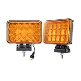 Raycharm 4"x6" Rectangular 45W 3000K Amber Super
