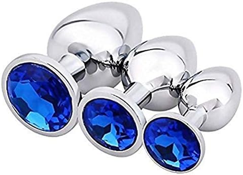 Beginner's 3 Super Quality Stainless Steel Plugs (Blue)