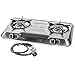 XtremepowerUS Deluxe 2 Burner High Pressure Stainless Steel Propane Gas Range Stove Cooktop Auto Ignition Campingthumb 1