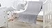 Verabella Newborn Quilt Baby Soft Blanket Reversible Crib Quit Blanket, Grey