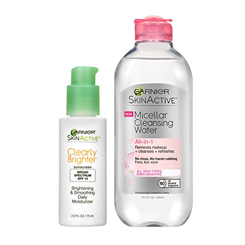 Garnier skinactive clearly brighter moisturizer and micellar clea…