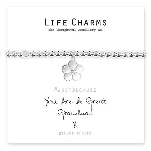 Life Charms Women Jewellery Great Grandma Bracelet Wristband Ladies Gift