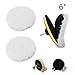 IROCH Wheel Polishing Pad and Polishing Buffer Woolen Polishing Waxing Pads Kits with M14 Drill Adapter with Polished and Polished Items Such as Artificial Stone Furniture Cars (6 Inch)