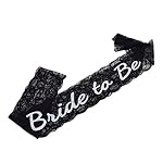 Bride To Be Lace Sash for Hen Party Bridal Shower-Bachelorette Sash, Wedding Party Favors Accessories Decorations