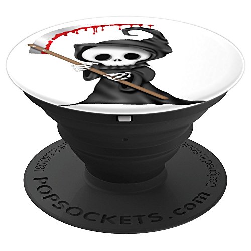 Grimm reaper, Halloween, Skeleton, Dead, Skull, Pop-Socket PopSockets  PopGrip: Swappable Grip for Phones Tablets