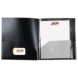 JAM PAPER Heavy Duty Plastic Multi Pocket Folders