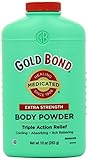 Gold Bond Extra Strength Triple Action Relief Medicated Body Powder, 10 0unce, Pack of 2