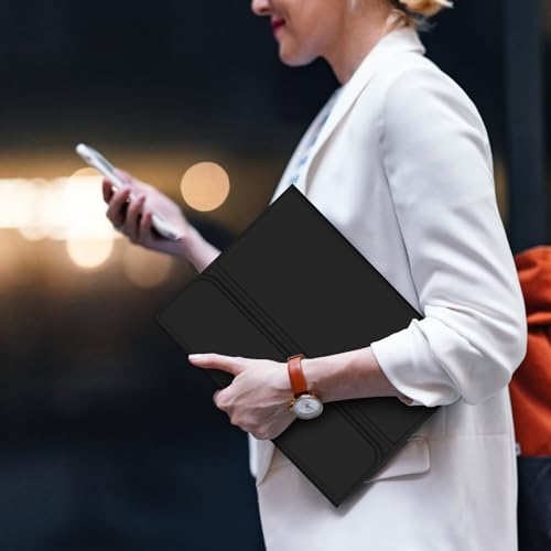 Bettdow Case with Keyboard for Samsung Galaxy Tab S10 Lite/S10 FE 10.9 Inch 2025, Detachable Spanish Ñ Keyboard with Case for Galaxy Tab S10 FE/Tab S9 FE 10.9 Inch/Tab S9 11 Inch, Black