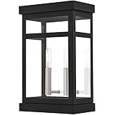 Livex Lighting Hopewell Black 2 Light Outdoor Wall Lantern