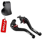 MZS Short Brake Clutch Levers for Honda GROM/MSX125 2014-2017,CBR250R 2011-2013,CBR300R/CB300F/FA 2014-2016,CBR500R/CB500F/X 2013-2016,CB400F/CB400R 2013-2015 Black