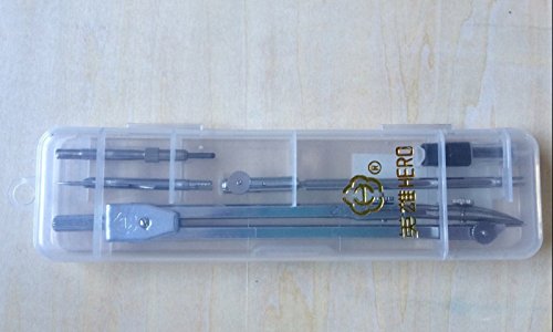 Grekywin Drawing Compass Set, Stainless Steel Drawing Compass Math Geometry Tools for Circles.