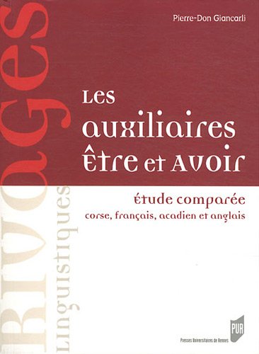 Auxiliaires être et avoir