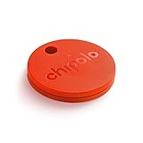 Chipolo Classic Bluetooth Key Finder and Phone Finder - with Replaceable Battery - Red