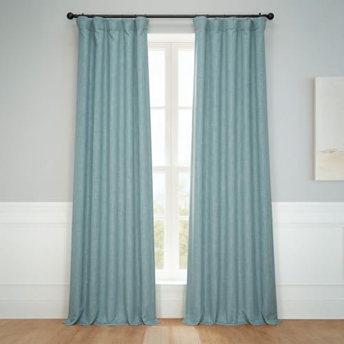 HPD Half Price Drapes - Faux Linen Curtains for Living Room (1 Panel) - 50W X 1…