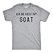 Mens Ask Me About My Goat T Shirt Flip Funny Farm Animal Cool Novelty Graphic Funny T Shirts Flip Apparel for Men Cool Animal Short Sleeve Novelty Tees for Light Grey M