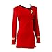 Ya-cos Cosplay Female Captain Officer Duty Dress Cosplay Costume Red