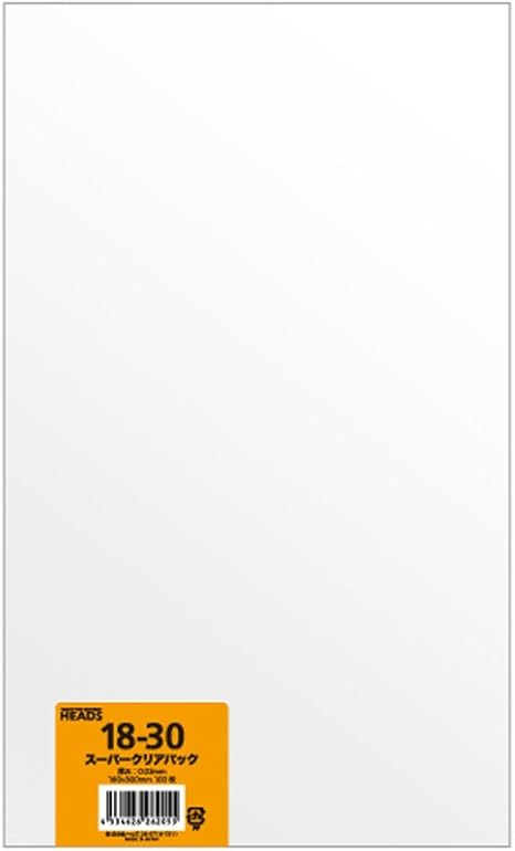 Amazon Co Jp ヘッズ 日本製 透明 Opp 袋 180 300 Mm 無地 100枚 ラッピング袋 Heads 18 30 ホーム キッチン