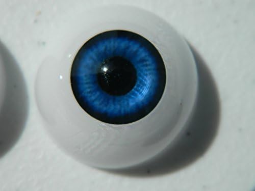 26mm Pair of Realistic Life Size Acrylic Half Round Hollow Back Eyes for Halloween Props, Masks, Dolls or Bears FB02