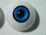 26mm Pair of Realistic Life Size Acrylic Half Round Hollow Back Eyes for Halloween Props, Masks, Dolls or Bears FB02