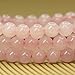 Natural Rose Crystal Gemstone 6mm Round Beads Stretch Bracelet 7