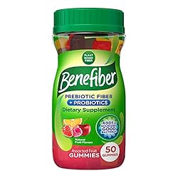 Benefiber Prebiotic Fiber Supplement Gummies for