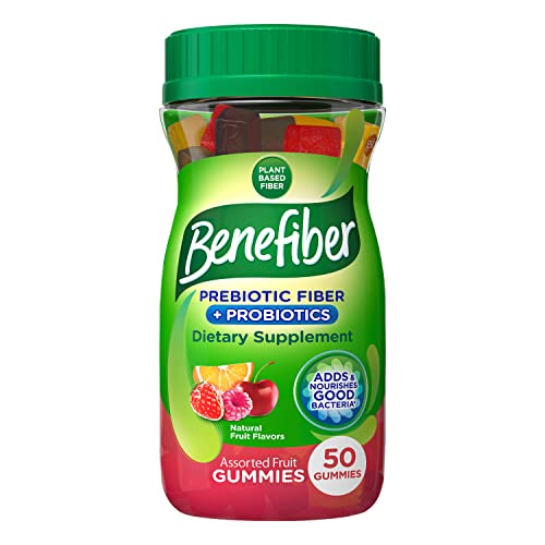 Benefiber Prebiotic Fiber Supplement Gummies for