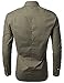 Doublju Mens shirts with Zipper point