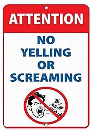 Amazon.com: LoMall Warning Sign Notice Sign Wall Tin Decor 8x12 ...