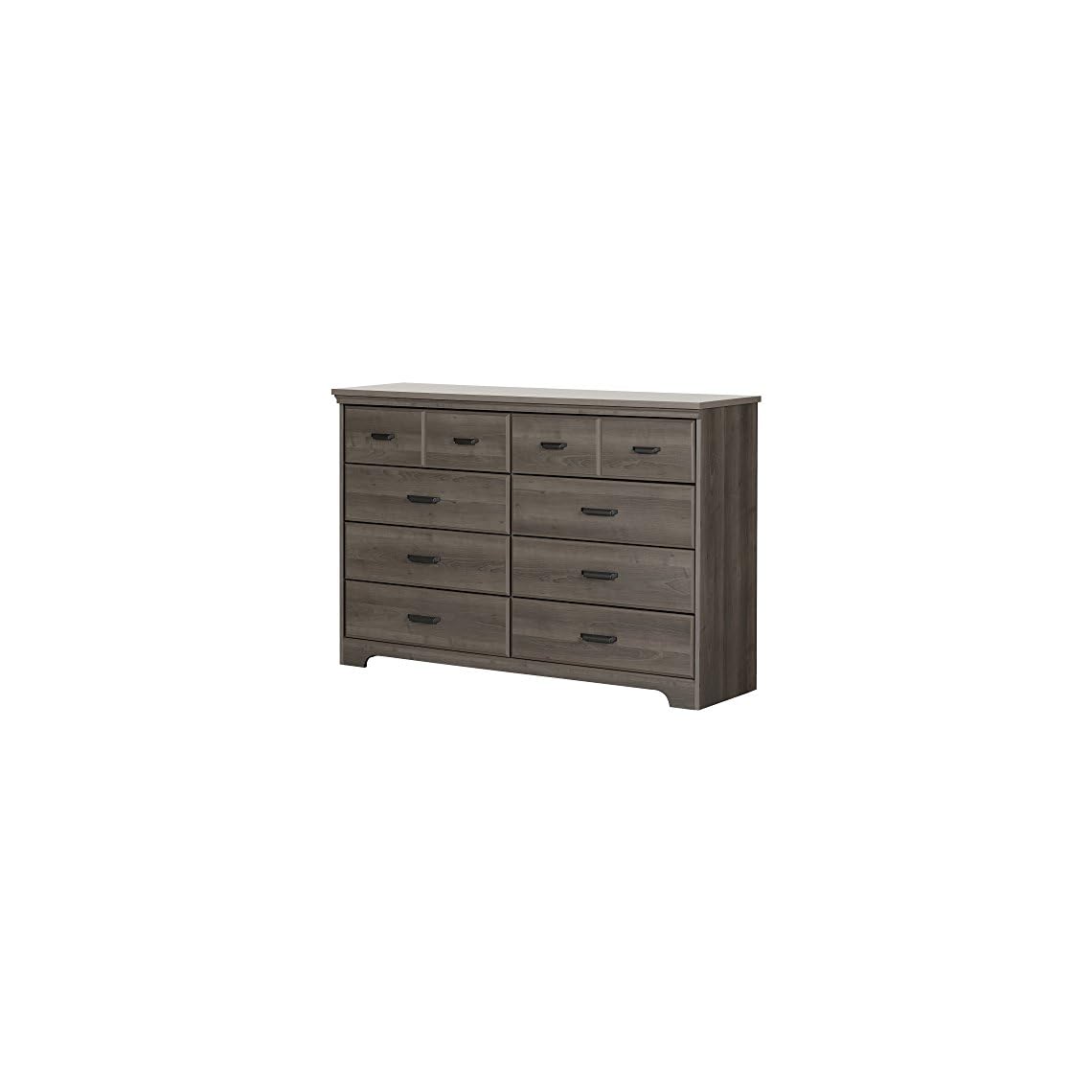 South Shore Versa Collection 8Drawer Double Dresser, Ebony with