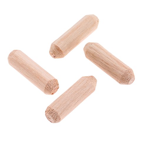 200pcs Woodworking Hardwood Round Dowel Pins Wooden Craft Rods Furniture Fitting Tools 6x20mm(DxL)/0.24"x0.79"