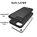 iPhone 7 case, MoboZx [Premium Texture] [Tempered Glass Screen Protector Included] Dual-Layer Slim Protective Anti-Slippery Scratch-Resistant Shockproof Bumper for Apple iPhone 7 (2016) (Black)