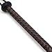 bekinky Premium Microfiber Leather Bull Whip, 8 Foot 8 Plait Brown and Black Bullwhip, Luxurious Braided Horse Whip, Flogger