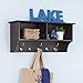 Prepac 36 inch Wide Hanging Entryway Shelf, Espresso