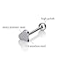 Stainless Steel Metal Tongue Rings Barbells Heart Shape Body Piercing Jewelry for Women and Teen Girls