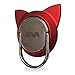 Finger Ring for Magnetic Car Mount,Metal Cell Phone Finger Holder Stand, Pop 360 Rotation Cat Shape Grip Socket Kickstand for iPhone X 7 8 Plus 6 6S SE, Samsung Galaxy Note 8 S8 S7 Tablet (Red)