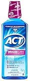ACT Braces Care Anticavity Fluoride Mouthwash with Xylitol, Clean Mint 18 oz