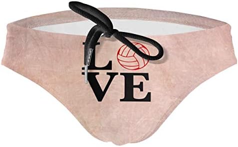 Xuforget Man Love Volleyball Beach Briefs Swimsuit