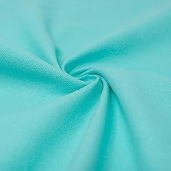 RTC Fabric 100% Cotton Solid Flannel, Aqua 8 Yard