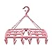 B.SHINE Laundry Hanger Drying Rack - Foldable Clip and Drip Hanger with 24 Pins, Clothes Drying Rack, Sock Hanger
