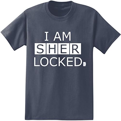 BBC Sherlock I Am Sherlocked Men's T-Shirt (XX-Large, Navy)