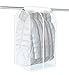 YunKo Garment Cover Bag Hanging Wardrobe Garment Closet Suit Garment Cover Bag Organize Storage Bag Clothes Dust Cover 42 Inch(Frosted Color)