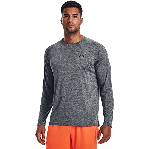 Under Armour Men's Tech 2.0 Long-Sleeve T-Shirt , Pitch Gray (012)/Black , Large