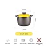 Kitchen-Stoneware-Cooking-Pot-Tureen-Soup-Casserole-Dish-with-Lid-Chinese-SoupClayEarthen-Pot-with-Double-Handle-and-Yellow-Lid-Ceramic-Cookware-Round-Black-25-Liter Kitchen Stoneware Cooking Pot Tureen Soup Casserole Dish with Lid, Chinese Soup/Clay/Earthen Pot with Double Handle and…